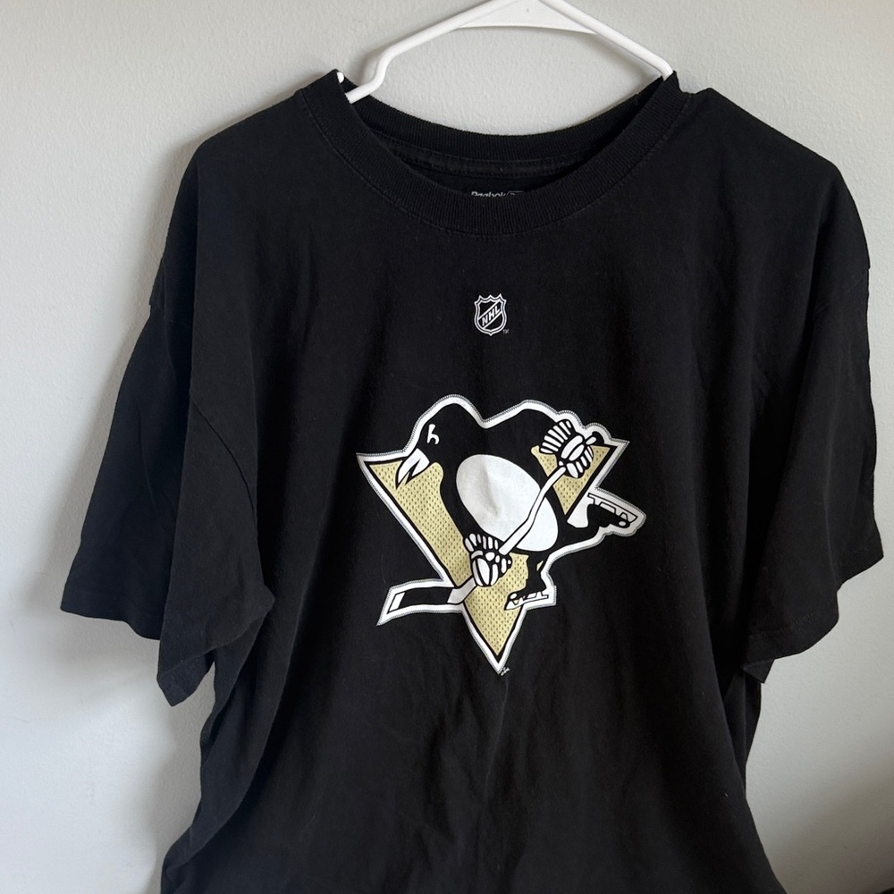 PITTSBURGH PENGUINS NHL Reebok Black Cotton T-Shirt XL